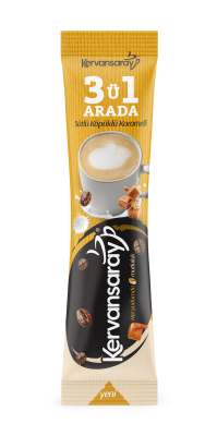 3'ü 1 Arada Sütlü Köpüklü Karamelli - Kervansaray Kahve 